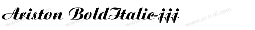 Ariston BoldItalic字体转换